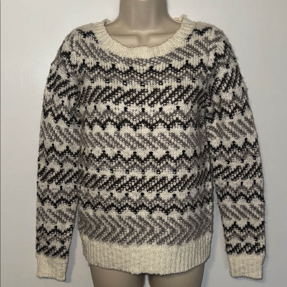 Ann Taylor LOFT Wool Alpaca Blend Chunky Knit Sweater Long Sleeve Women’s XS